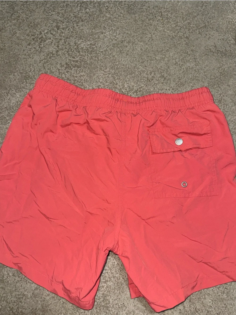 BATHER  Coral Athletic Shorts with Drawstring